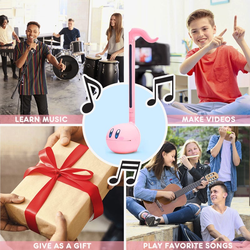 Otamatone Kirby Pink Star Hero Japanese Electronic Musical Instrument Portable Music Synthesizer from Japan by Maywa Denki Studio Award Winning  Educational Fun Gift Game Character Pink Hero - Image 4